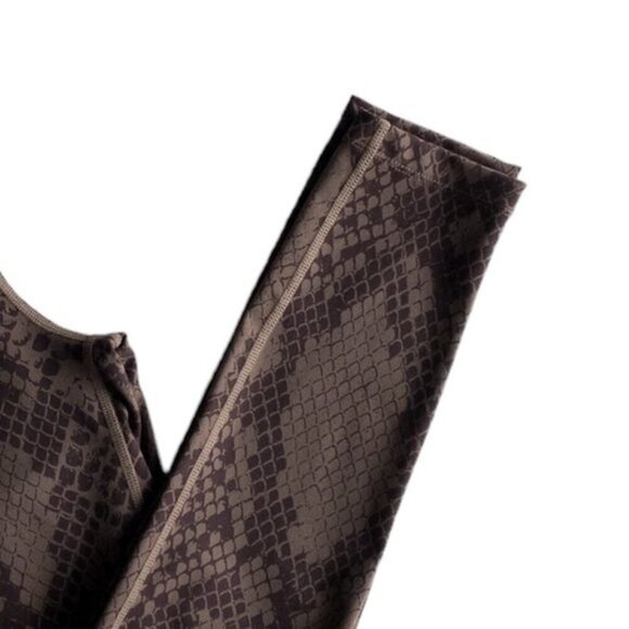 Guess Snake Print Brown Tights Active Leggings Spandex Womens Size Small - Picture 7 of 8
